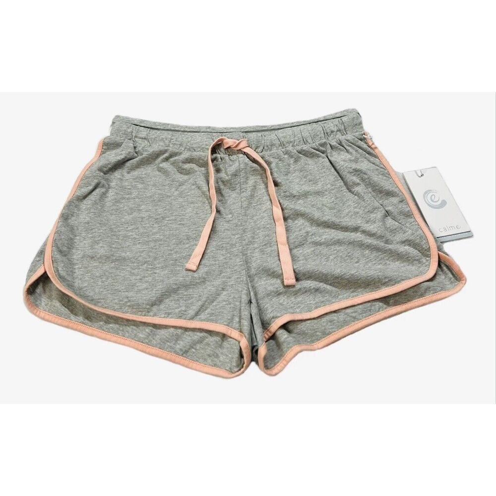 Calme by Johnny Was Night and Day Shorts Women’s Size XS Gray Pink Cotton NWT